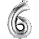 34in Silver Number Balloon (6)