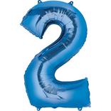 34in Blue Number Balloon (2)