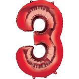 34in Red Number Balloon (3)