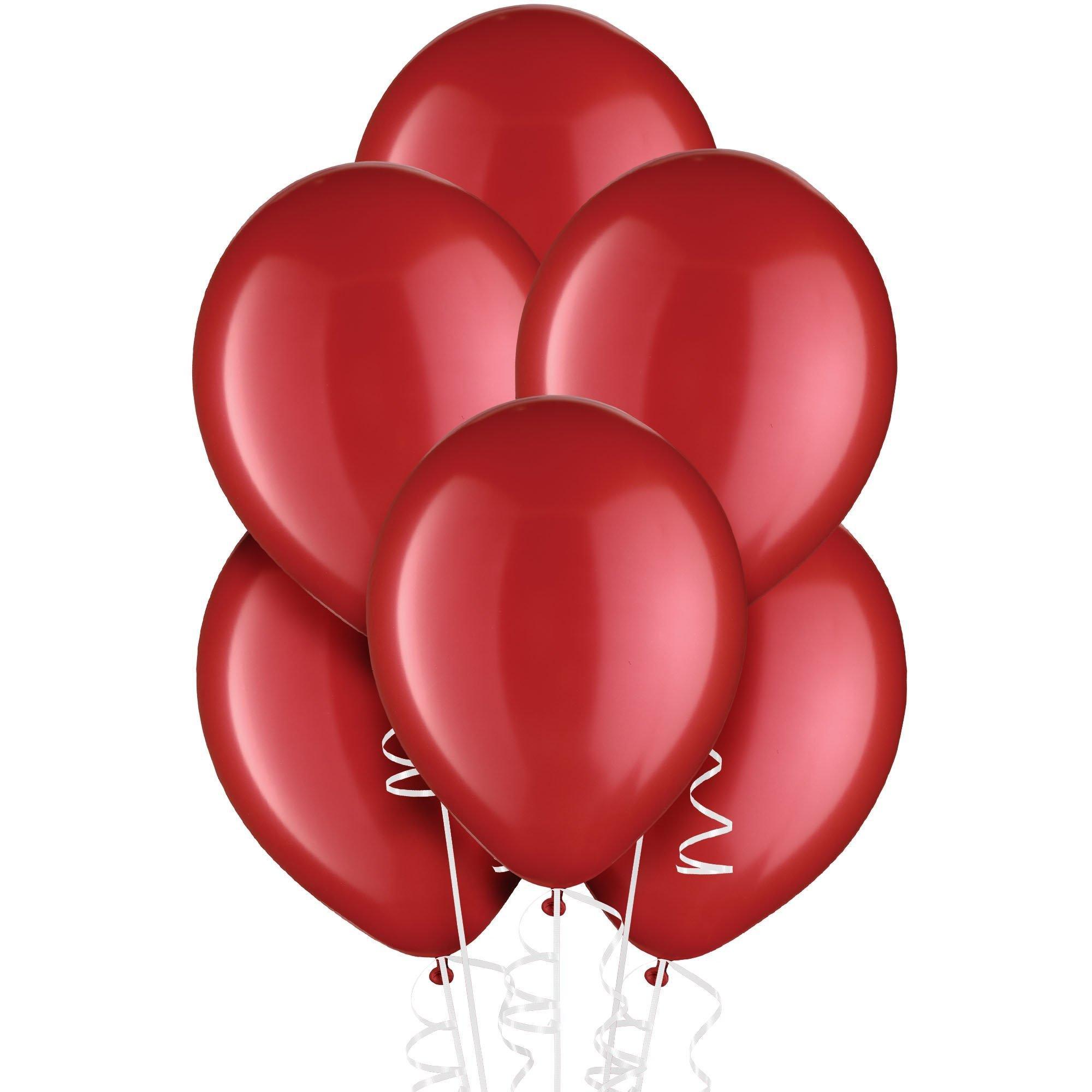 Red Pearl Latex Balloons