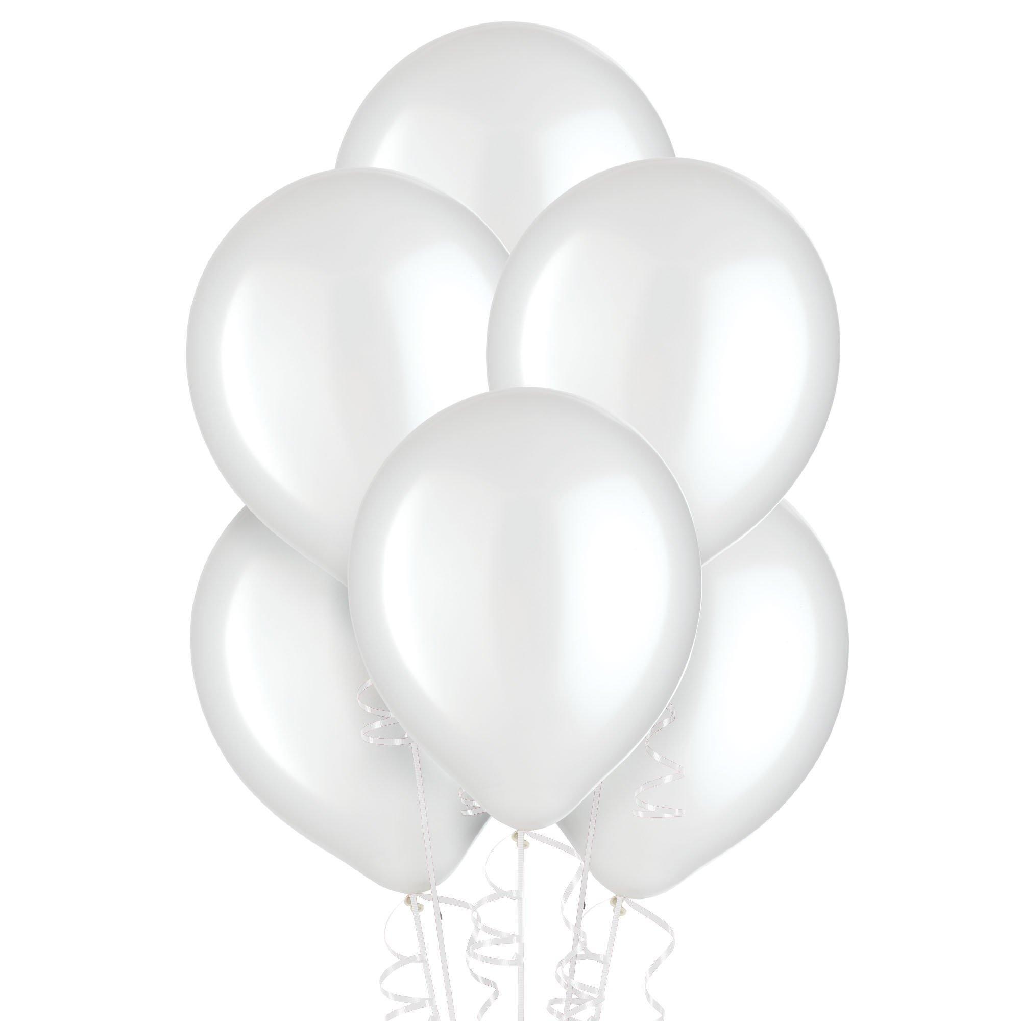 White Pearl Latex Balloons