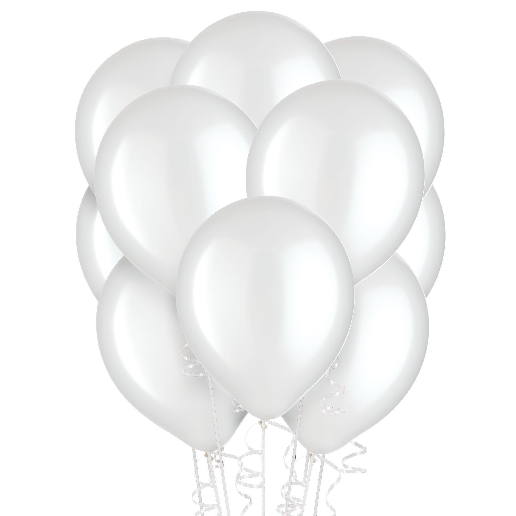 White Pearl Latex Balloons