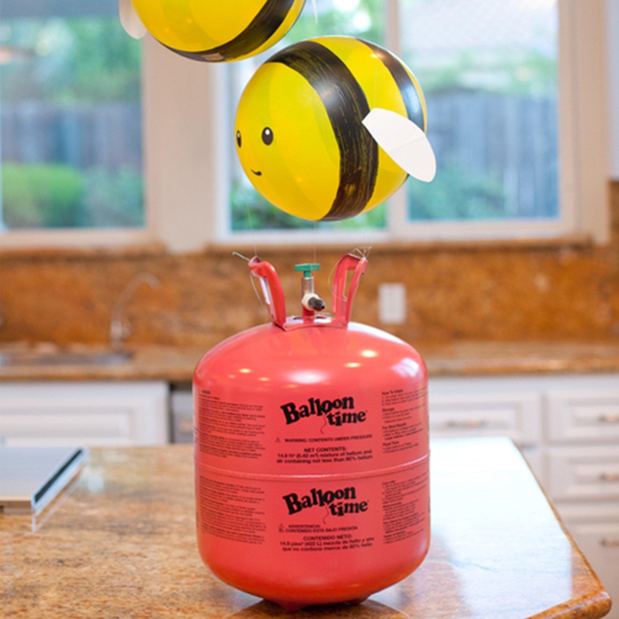  Blue Ribbon Balloon Time Disposable Helium Tank 14.9 cu.ft - 50  Latex Balloons + Balloon Tying Tool + Curling Ribbon : Toys & Games