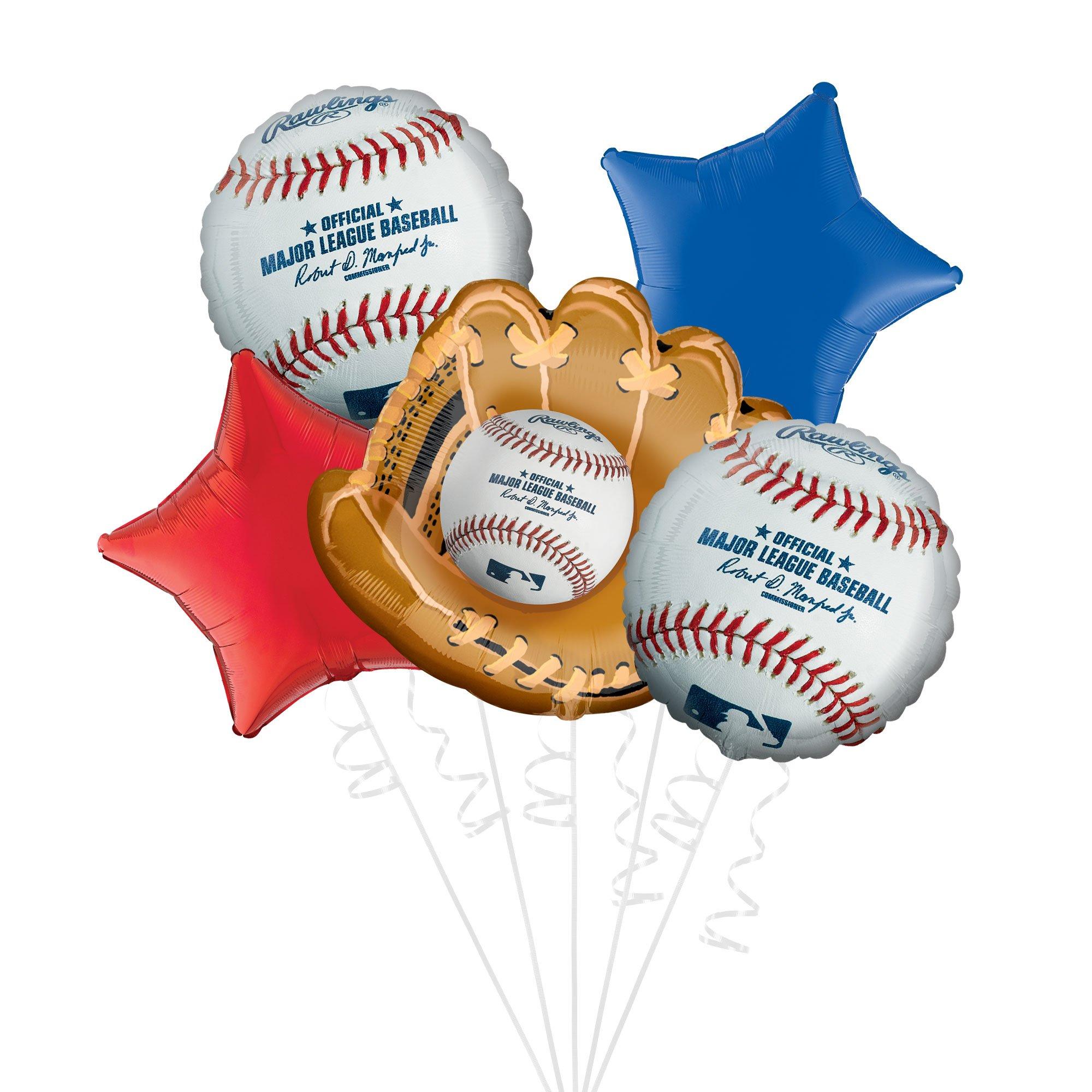 Baseball Foil Balloon Bouquet