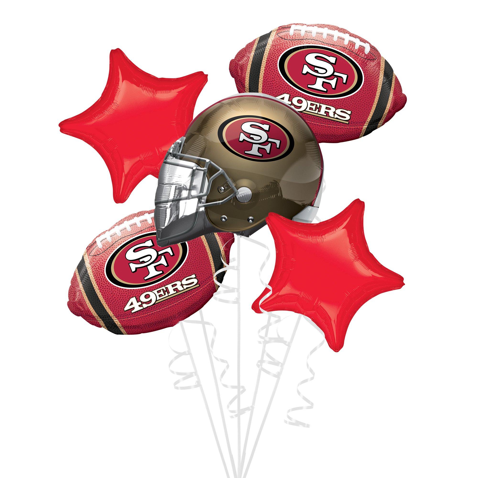 San Francisco 49ers Foil Balloon Bouquet