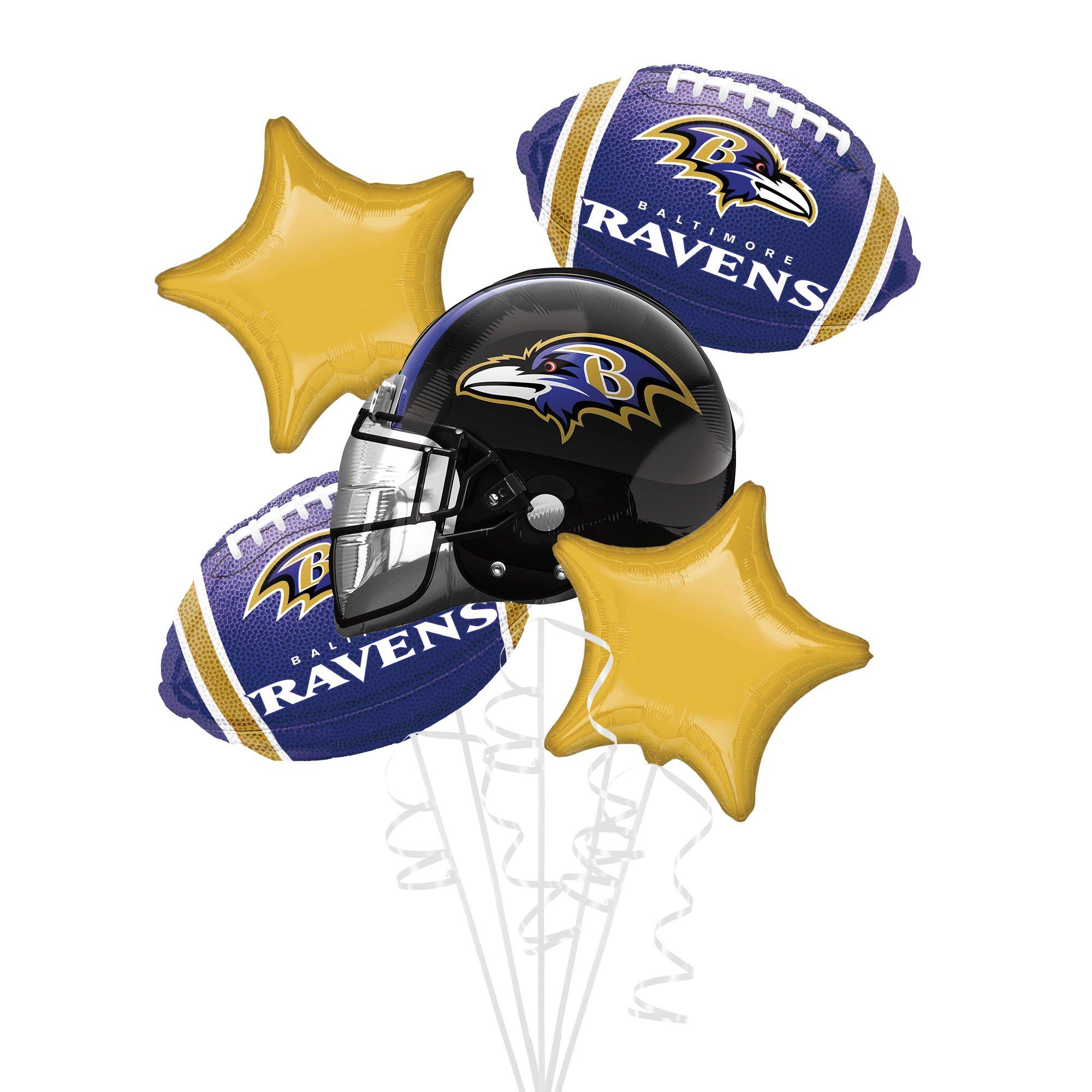 Baltimore Ravens Foil Balloon Bouquet