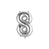 13in Air-Filled Silver Number Balloon (8)