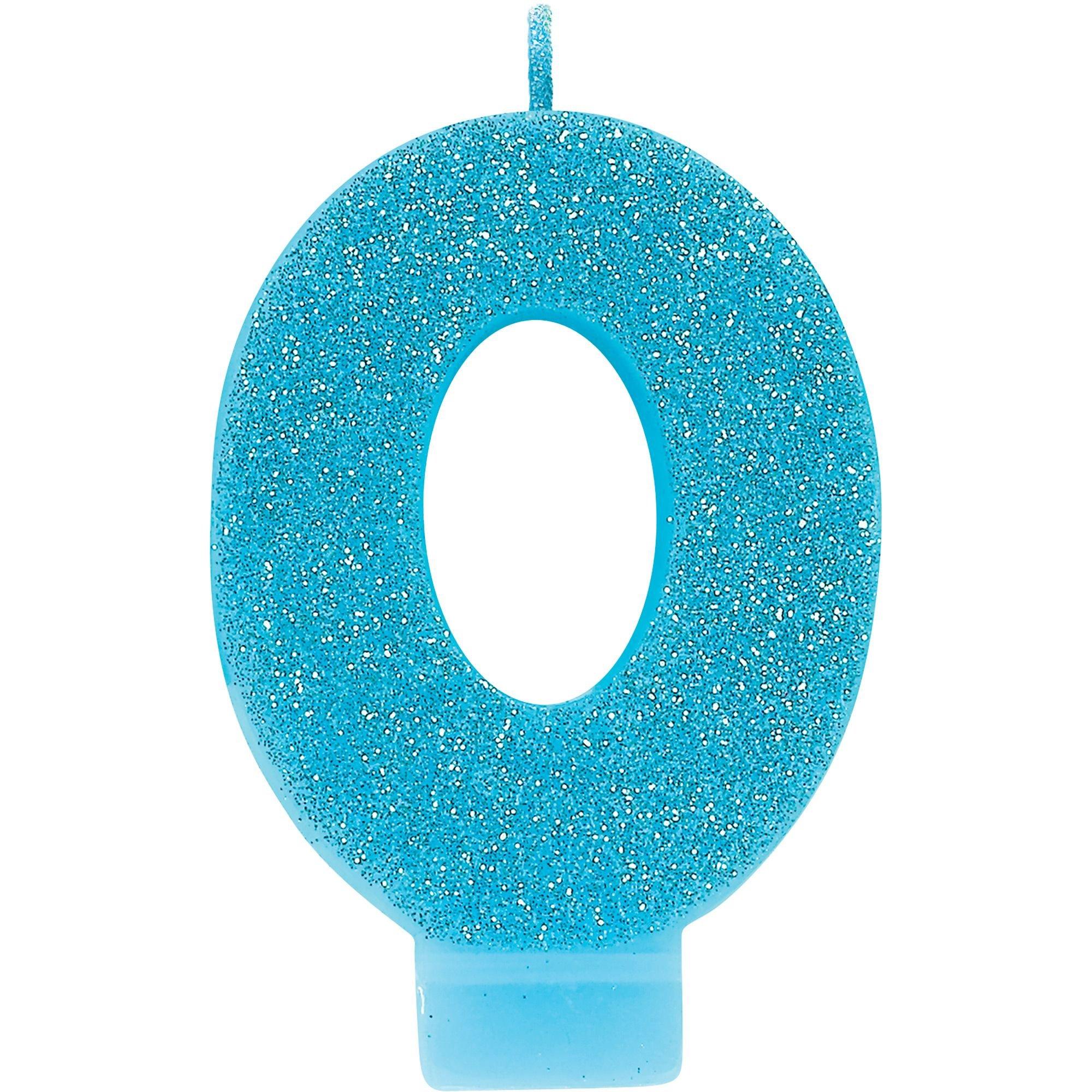 Glitter Red Number Birthday Candle