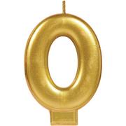 Gold Number Birthday Candle