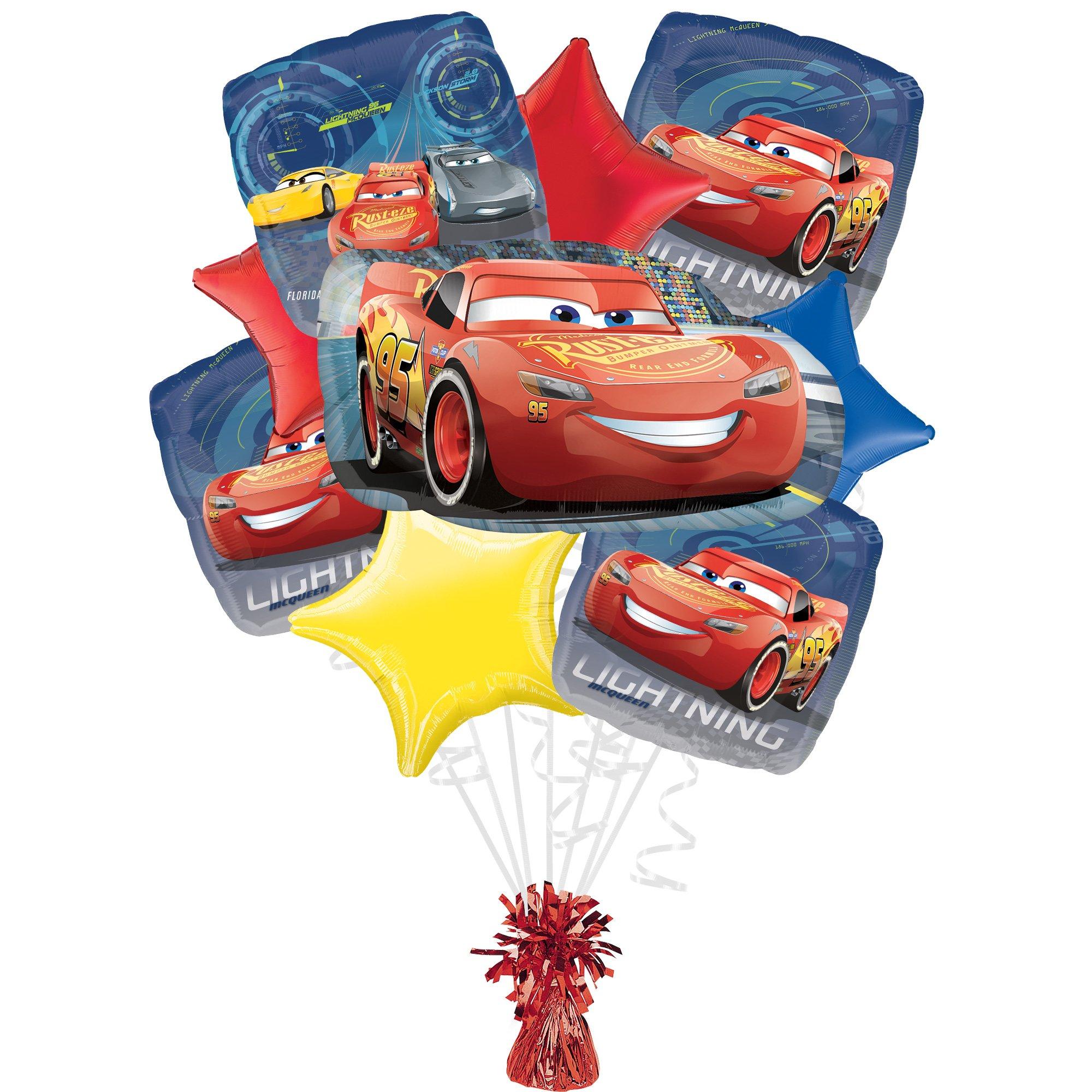 Cars 3 Foil Balloon Bouquet