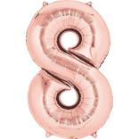 34in Rose Gold Number Balloon (8)