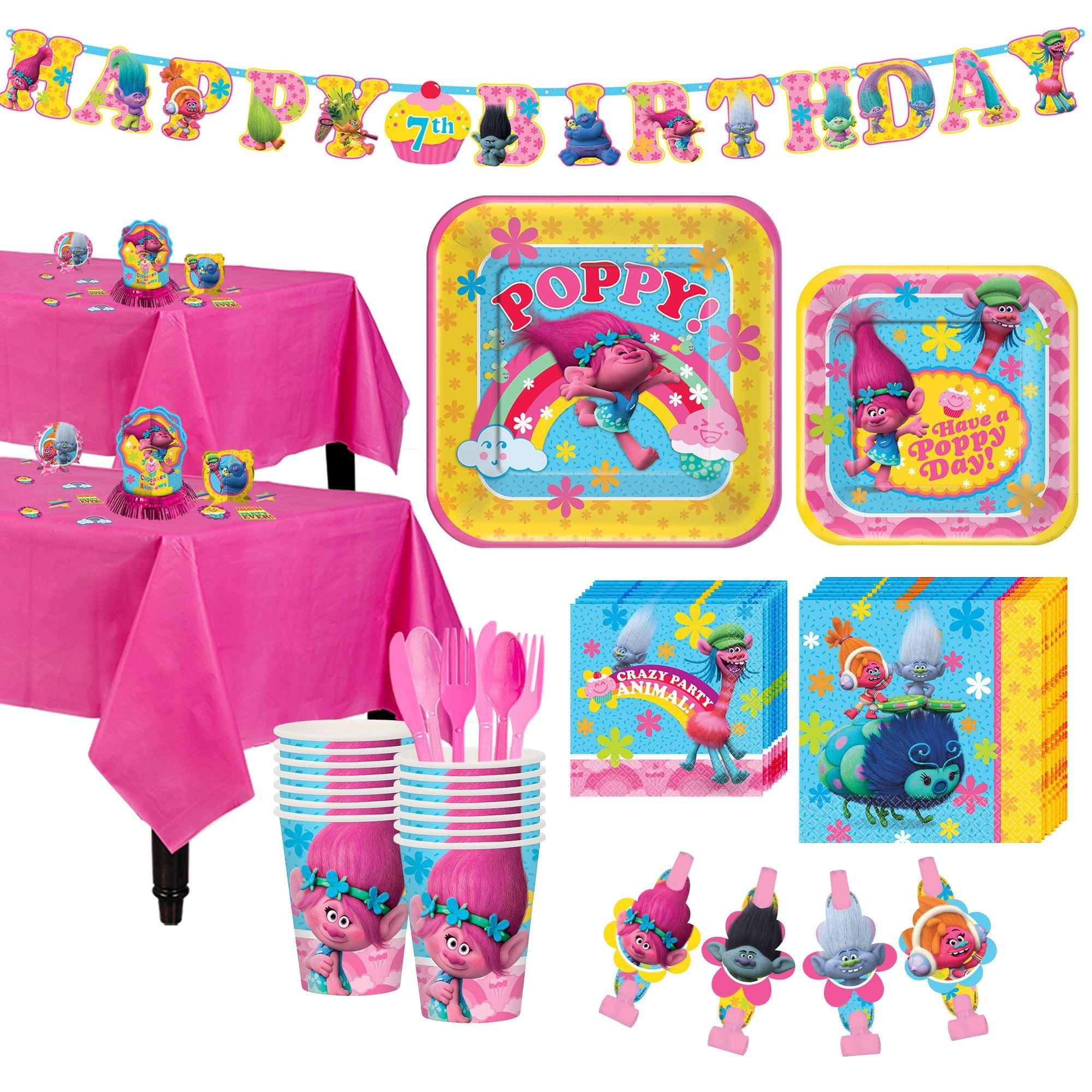 Trolls Party Supplies  Girls Birthday Party Supplies - Discount Party  Supplies