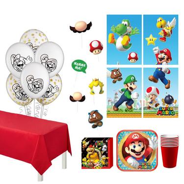 Super Mario Birthday Party Kit for 8 Guests