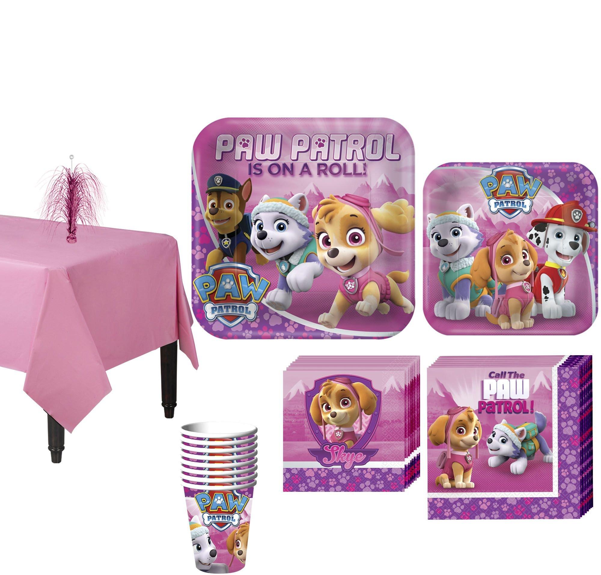 Pink PAW Patrol Tableware Party Kit