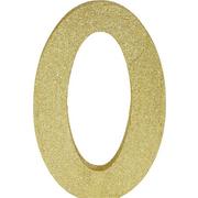 Glitter Gold Number Sign