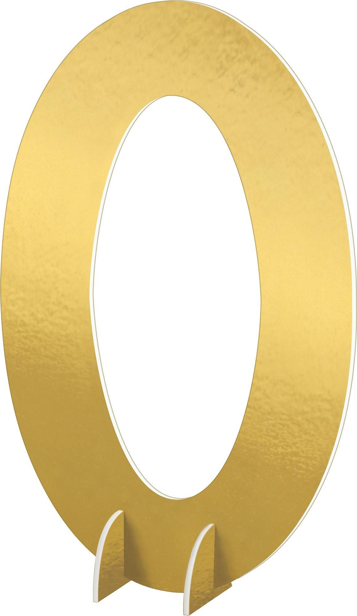 Giant Metallic Gold Number 0 Sign 24in | Party City