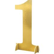 Giant Metallic Gold Number Sign