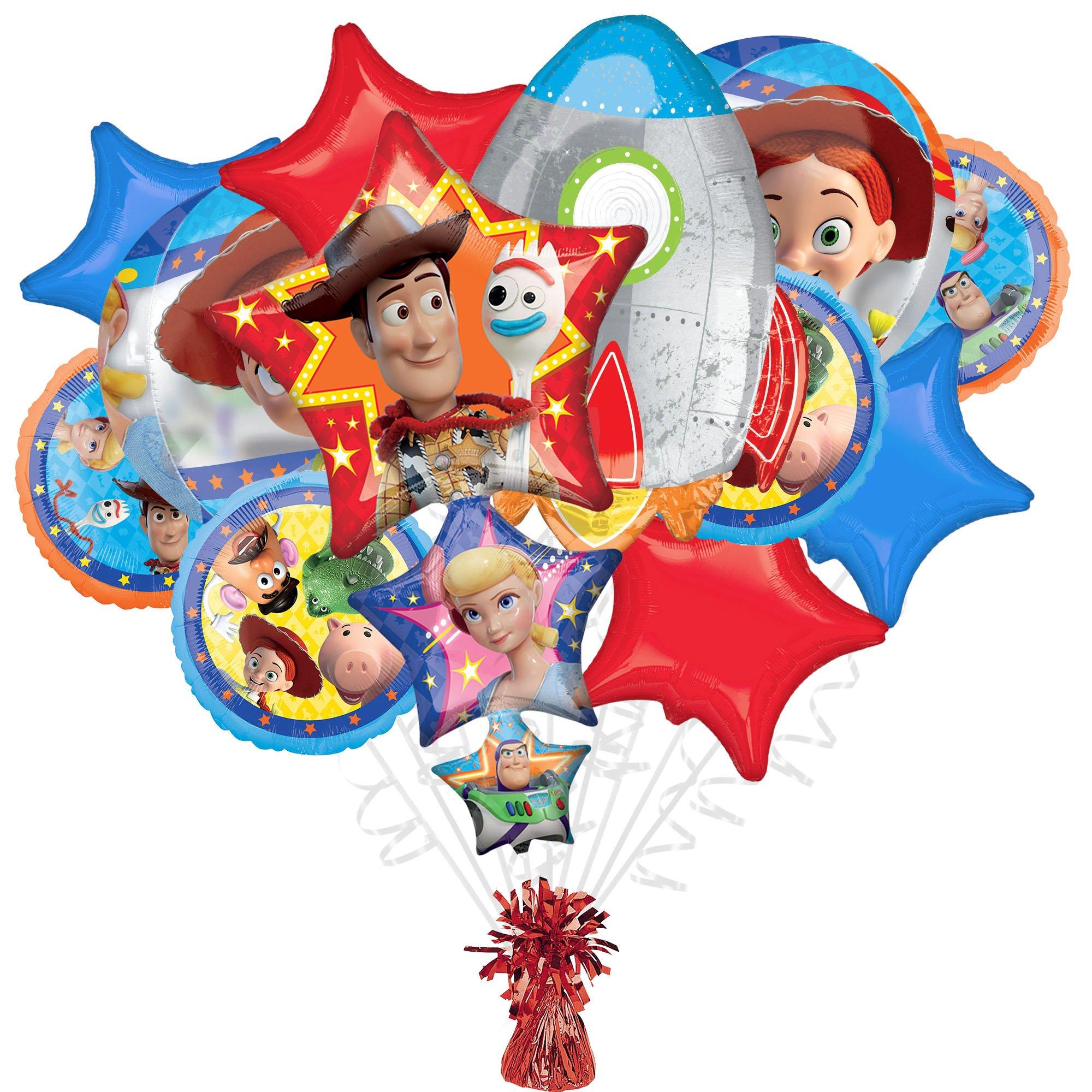 Toy Story 4 Foil Balloon Bouquet with Balloon Weight