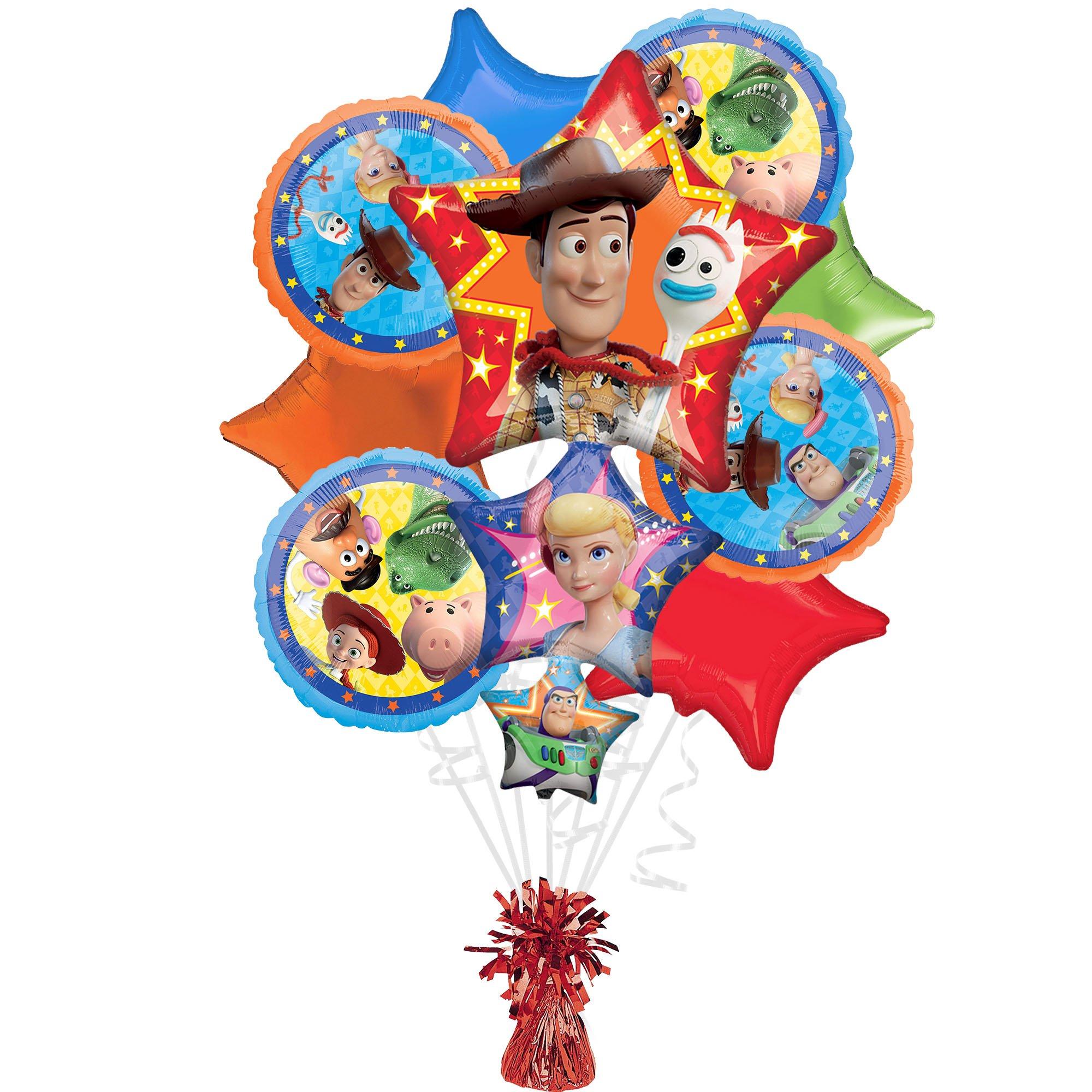 Toy Story 4 Foil Balloon Bouquet with Balloon Weight