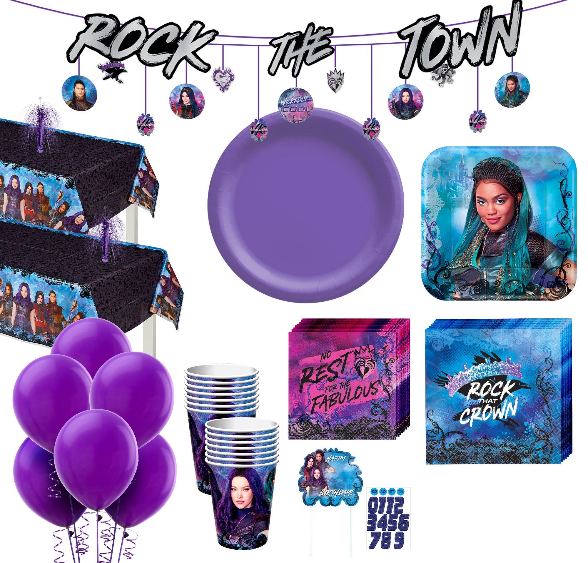 Disney Descendants birthday party ideas and themed supplies