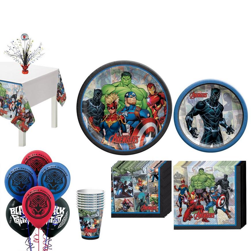 Avengers Party Supplies 6th Birthday 8 Guest Table Decorations and Balloon Bo... 