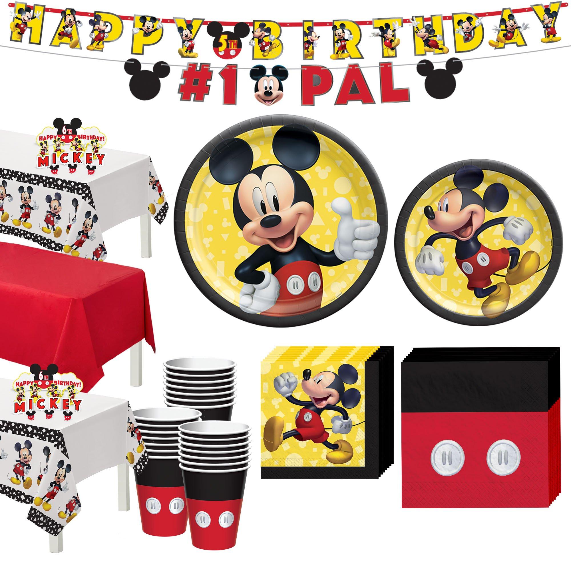 Mickey Mouse Forever Tableware Kit for 24 Guests | Party City