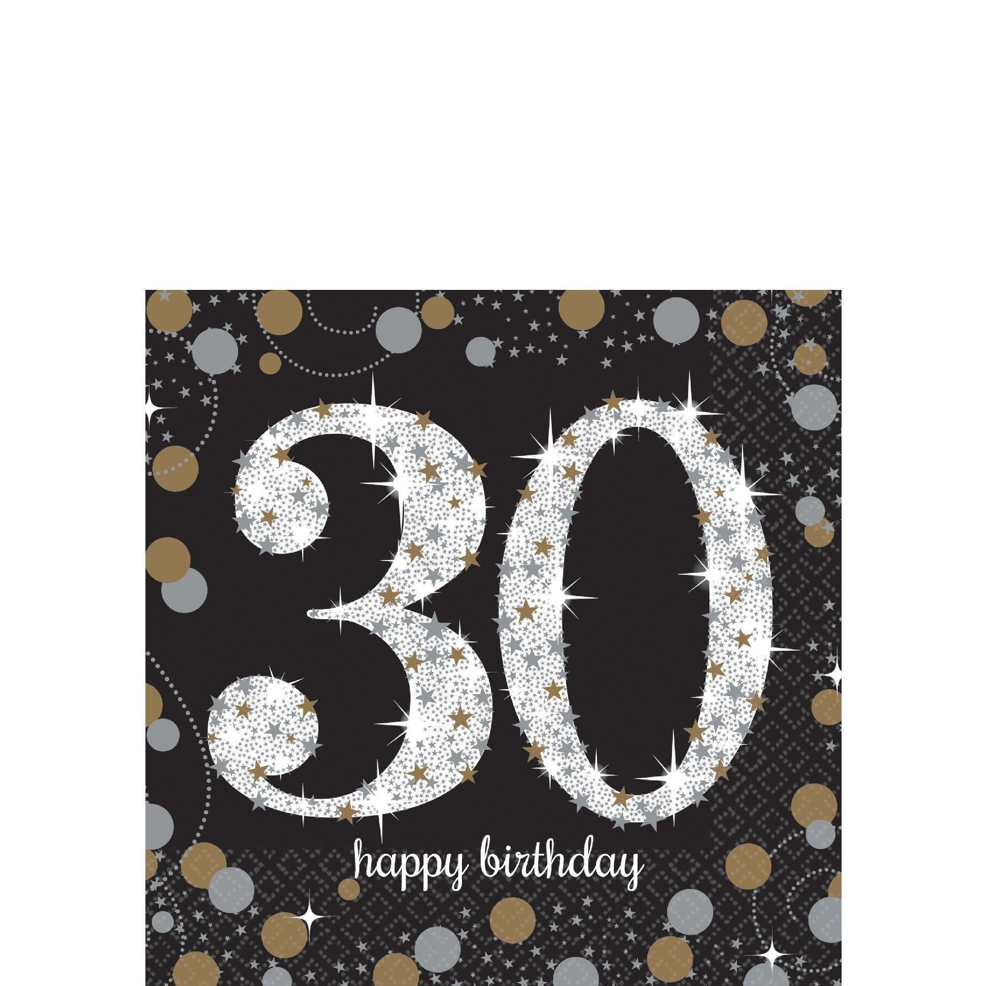 Sparkling Celebration 30th Birthday Party Kit for 16 Guests | Party City