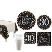 Sparkling Celebration 30th Birthday Tableware Kit