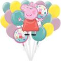 Deluxe Peppa Pig Foil & Latex Balloon Bouquet, 17pc