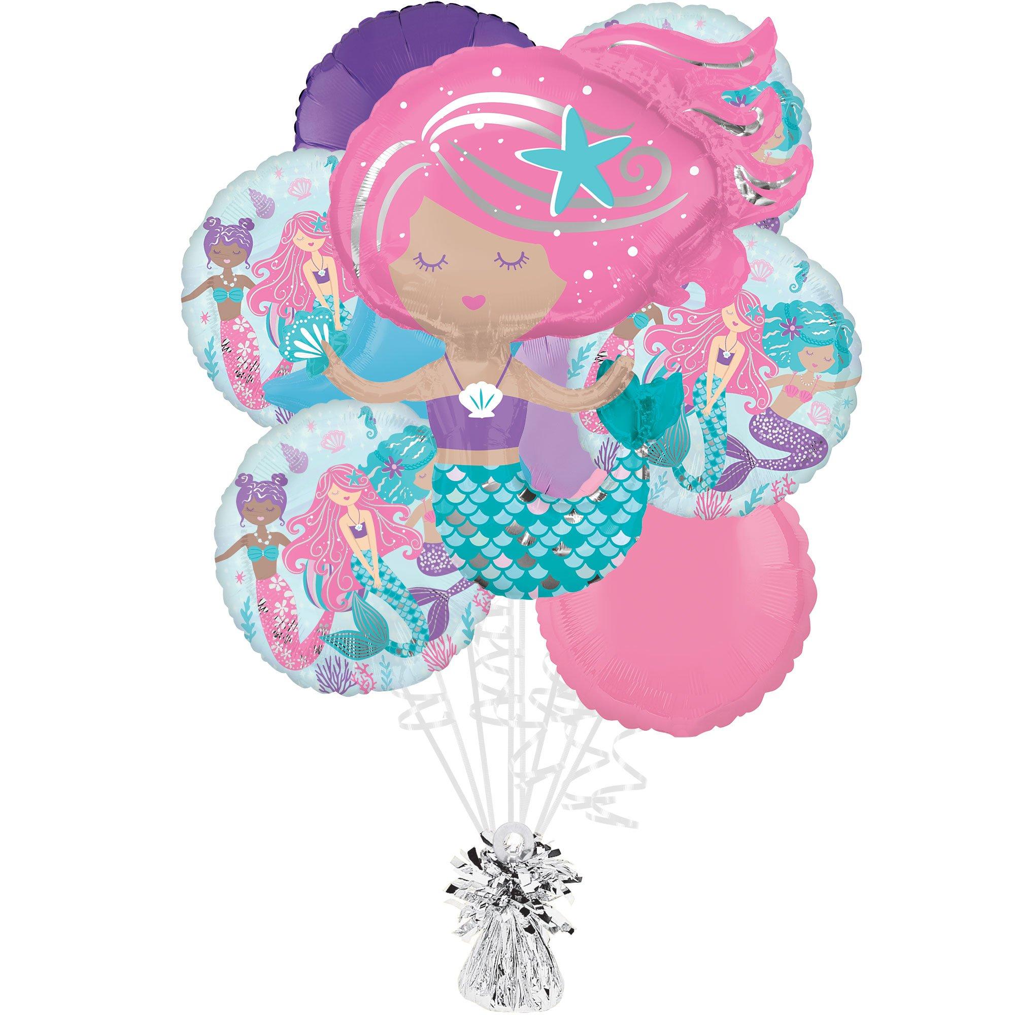 Shimmering Mermaid Foil Balloon Bouquet