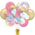 Deluxe Enchanted Unicorn Balloon Bouquet, 13pc