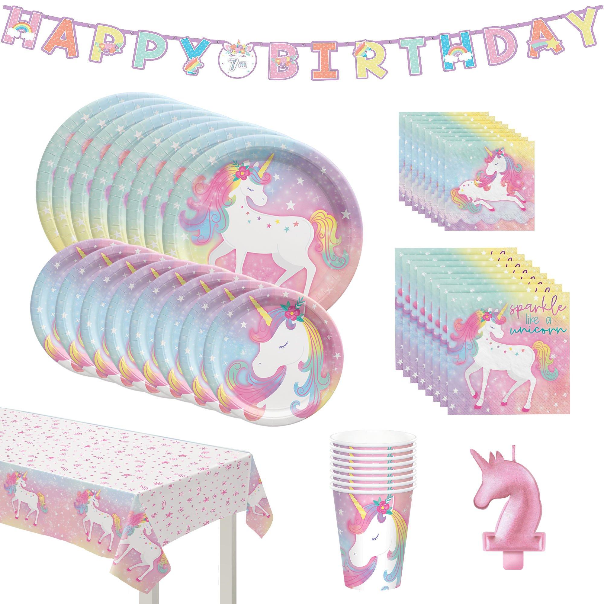 Unicorn Theme Party Supplies Set Unicorn Party Decorations and