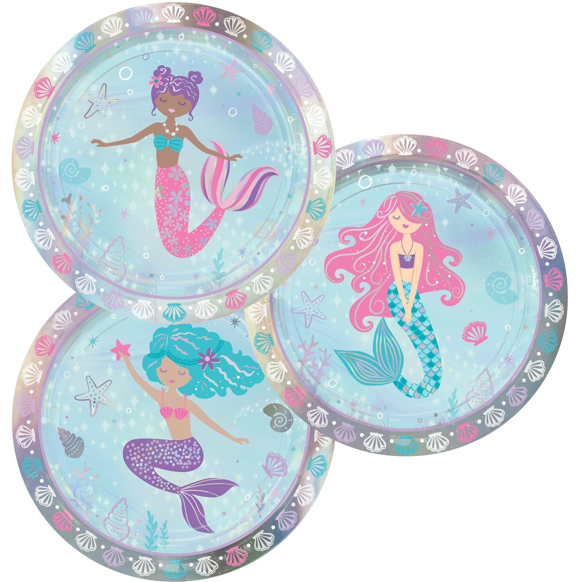 Metallic Shimmering Mermaids Plastic Favor Cup, 16oz