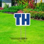 Blue Number Corrugated Plastic Yard Sign, 12in