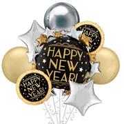 Vintage New Year Foil & Latex Balloon Bouquet