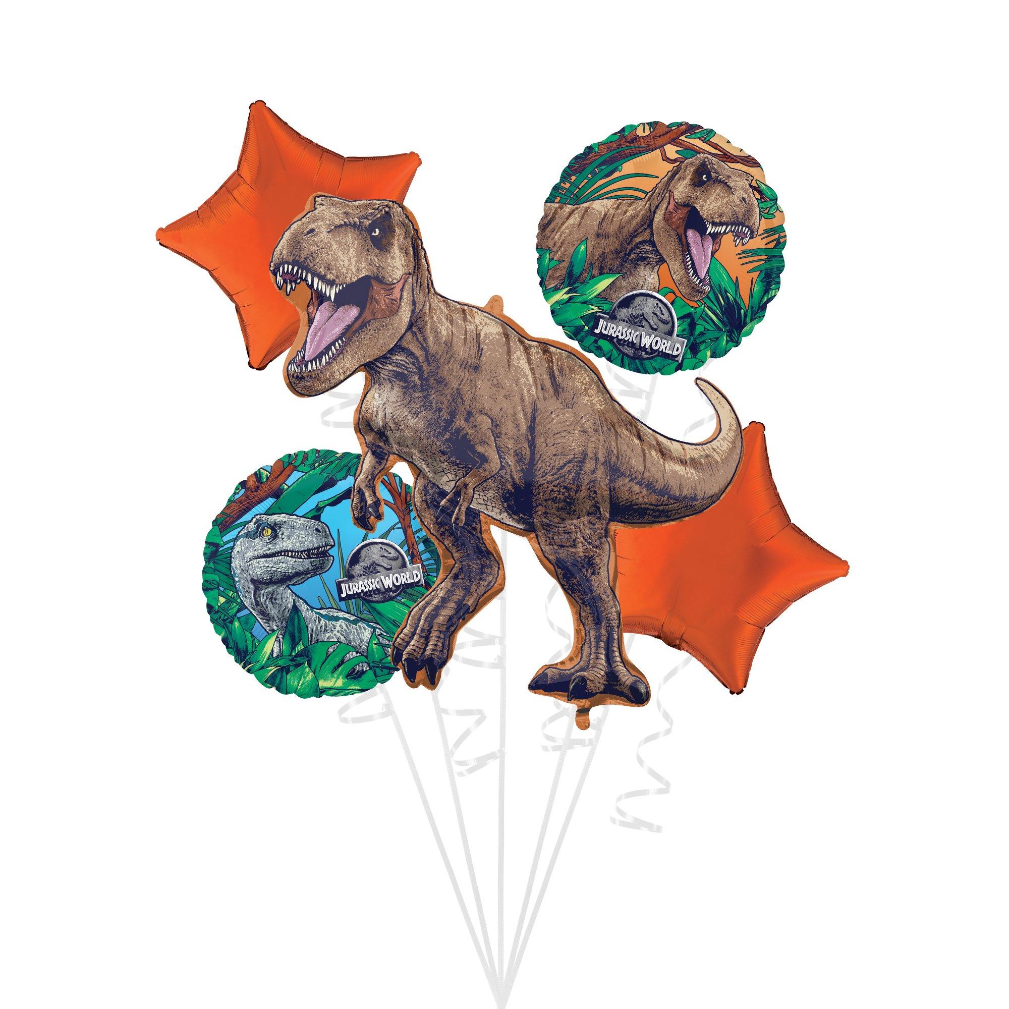 Jurassic World Foil Balloon Bouquet, 5pc