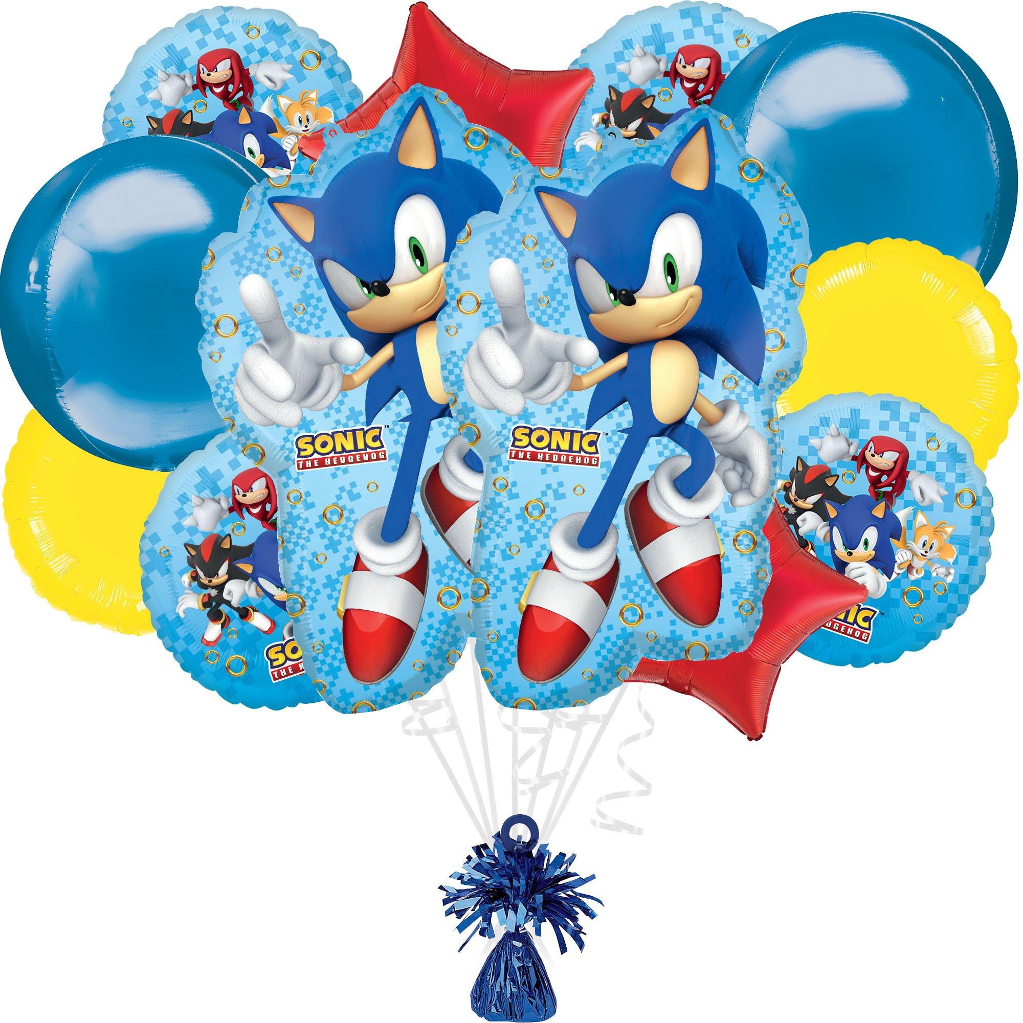 Sonic Birthday Party Supplies, 23Pcs The Hedgehog Theme Party