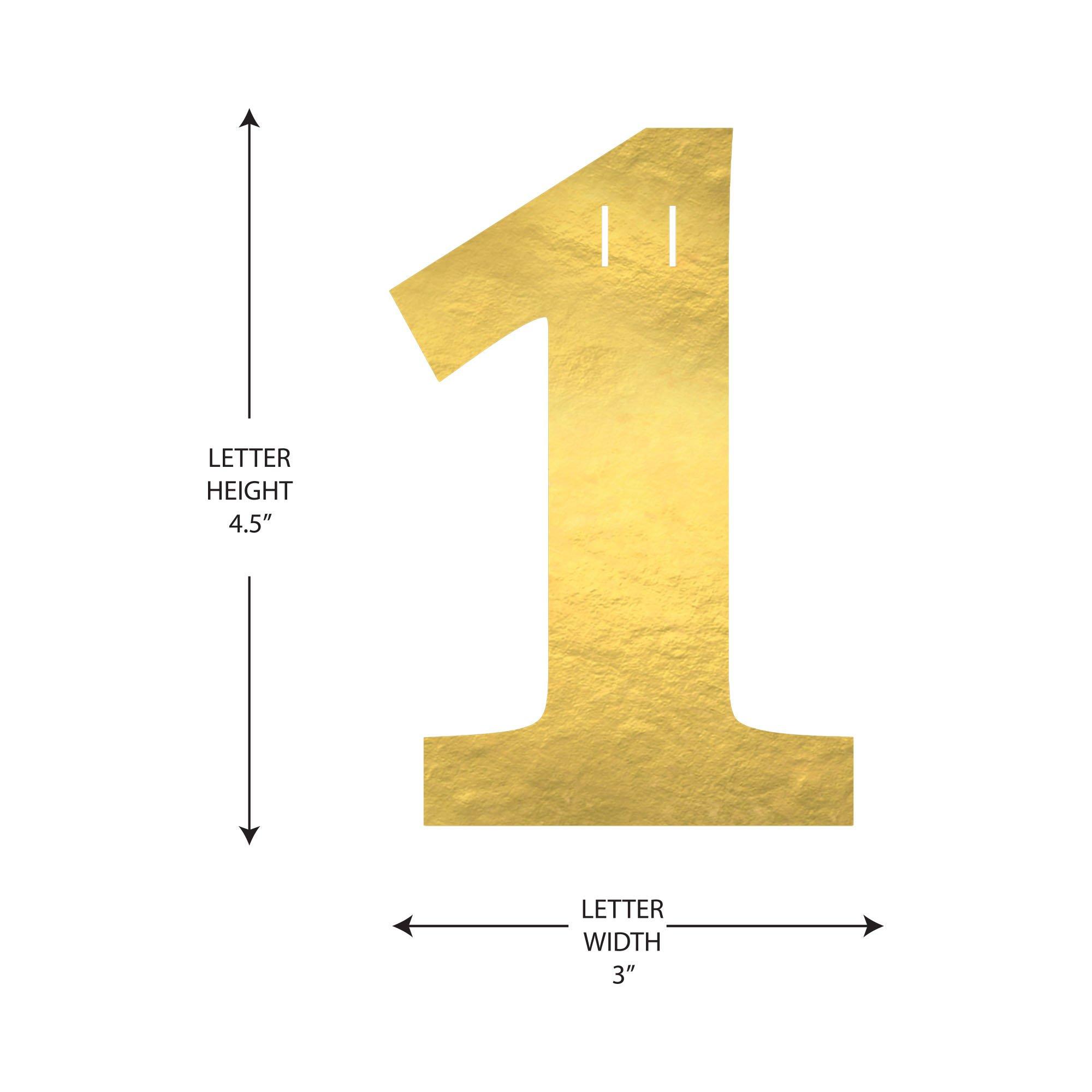 Metallic Gold Letter Cardstock Cutout, 6.25in x 4.5in - Create