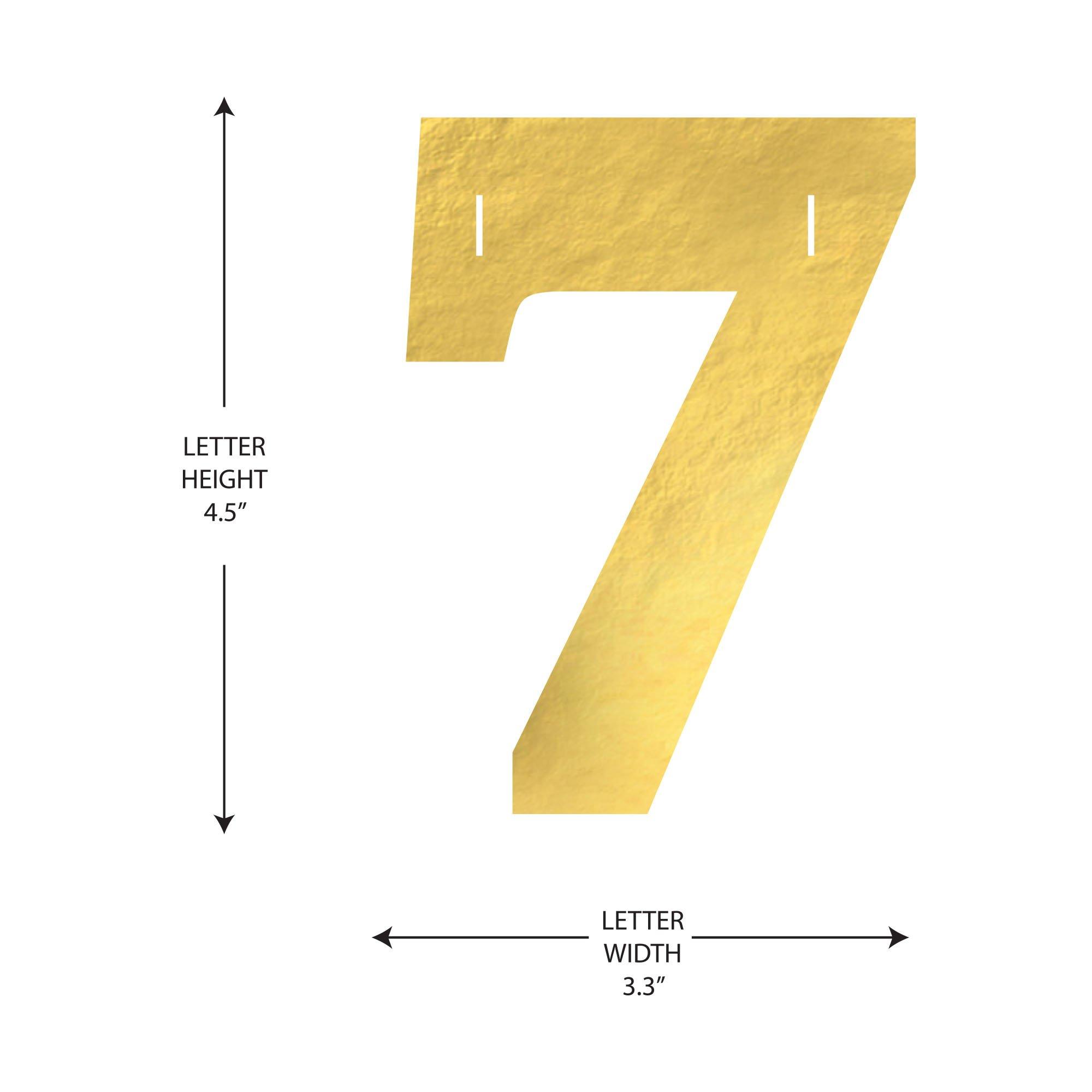 Metallic Gold Letter Cardstock Cutout, 6.25in x 4.5in - Create