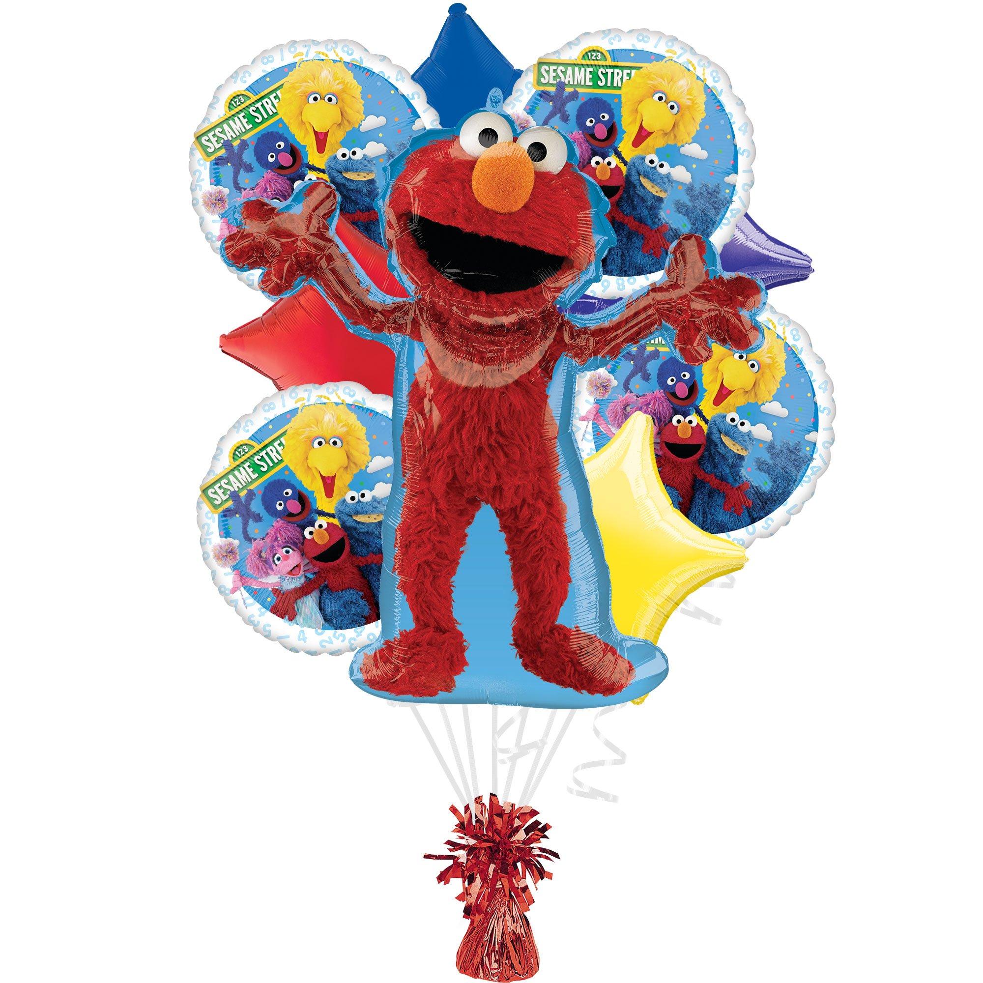 Sesame Street Foil Balloon Bouquet, 5pc