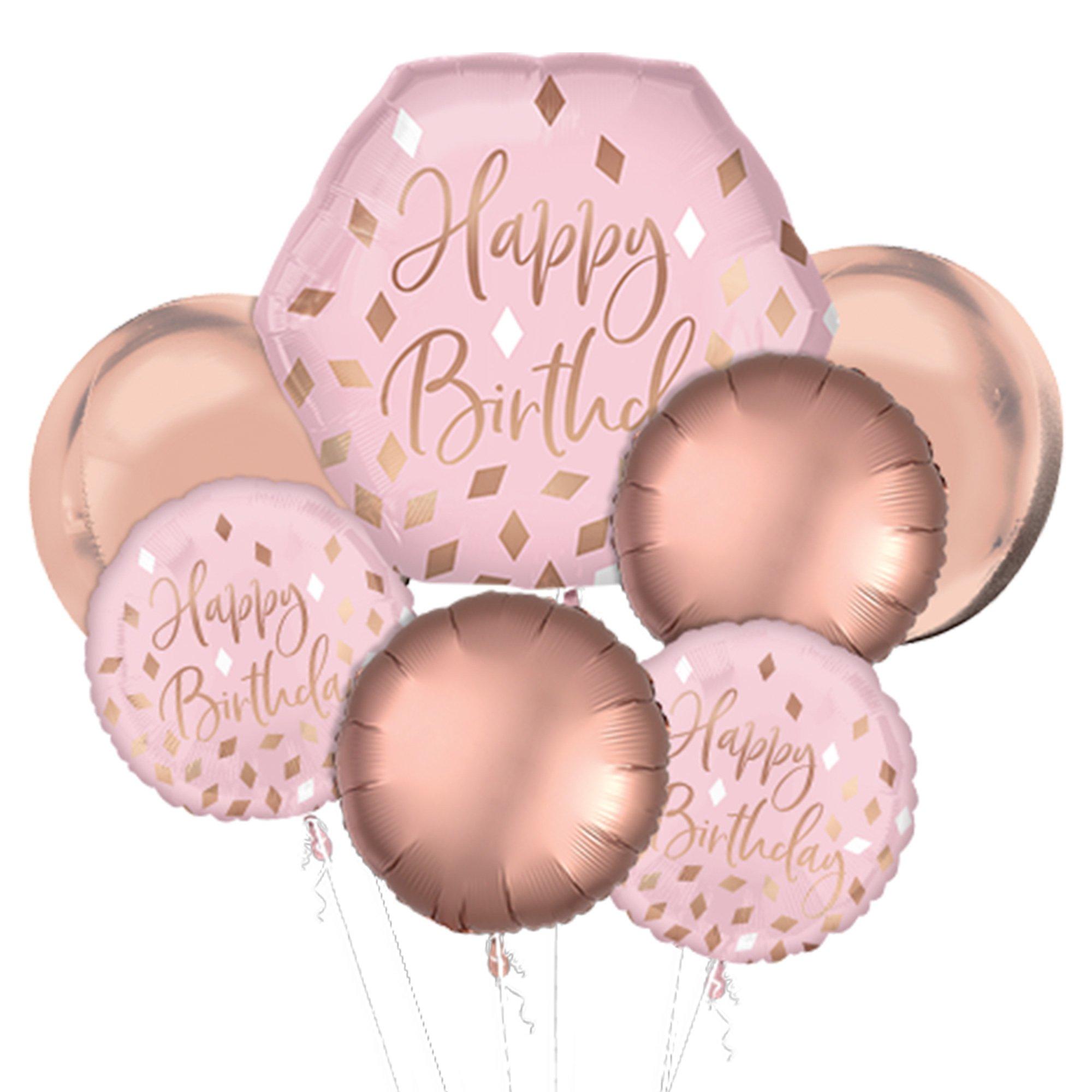 Blush Birthday Balloon Bouquet