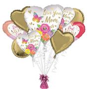 Butterfly & Flowers Mother's Day Foil Balloon Bouquet