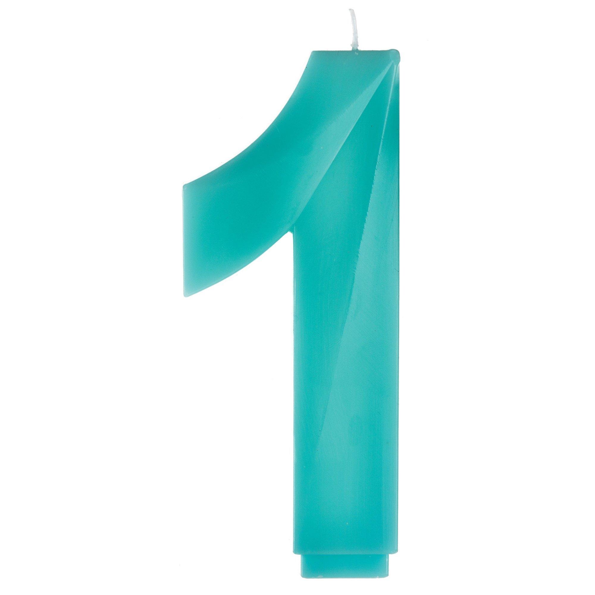 Faceted Number Birthday Candle, 5.25in