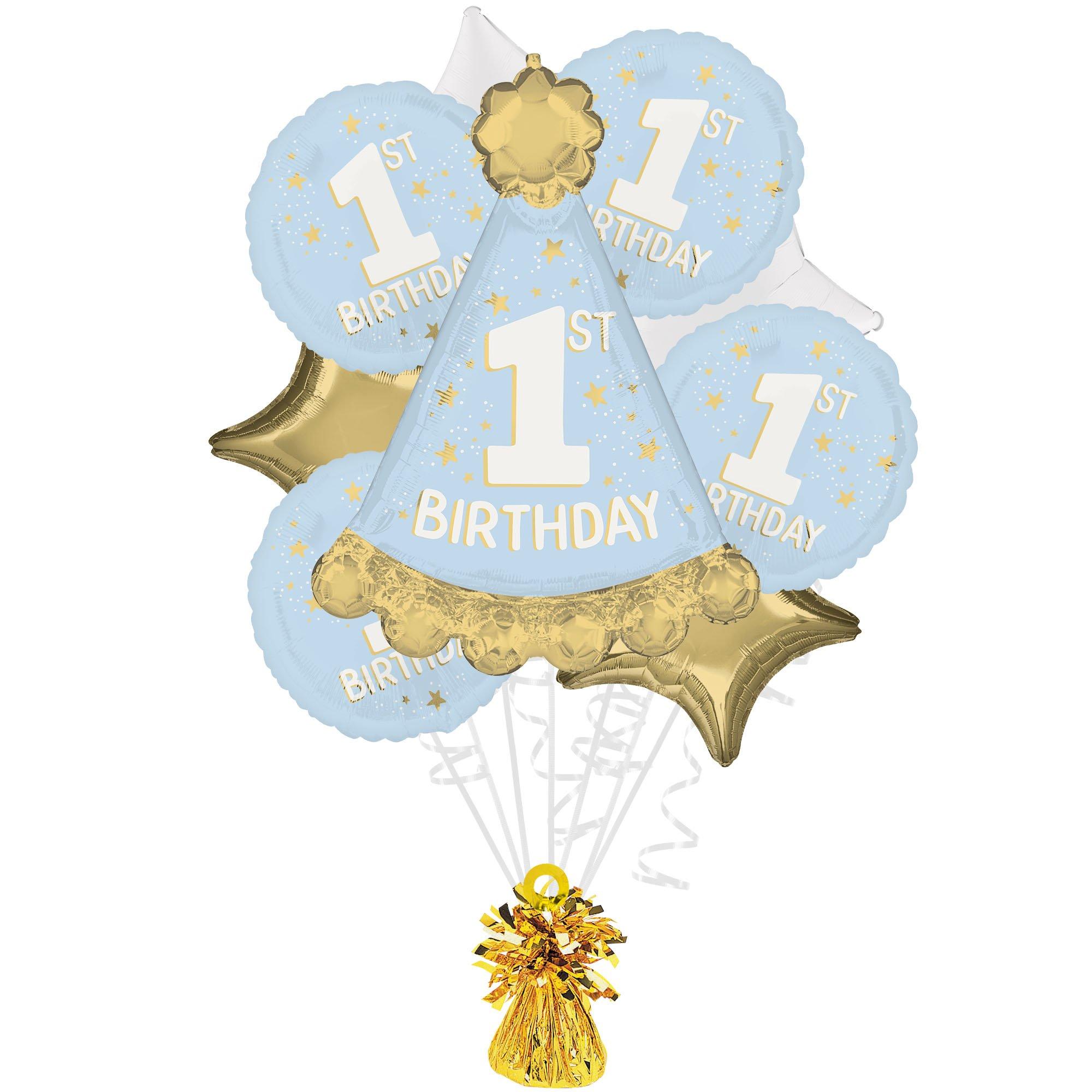 Little Mister One-derful 1st Birthday Foil Balloon Bouquet