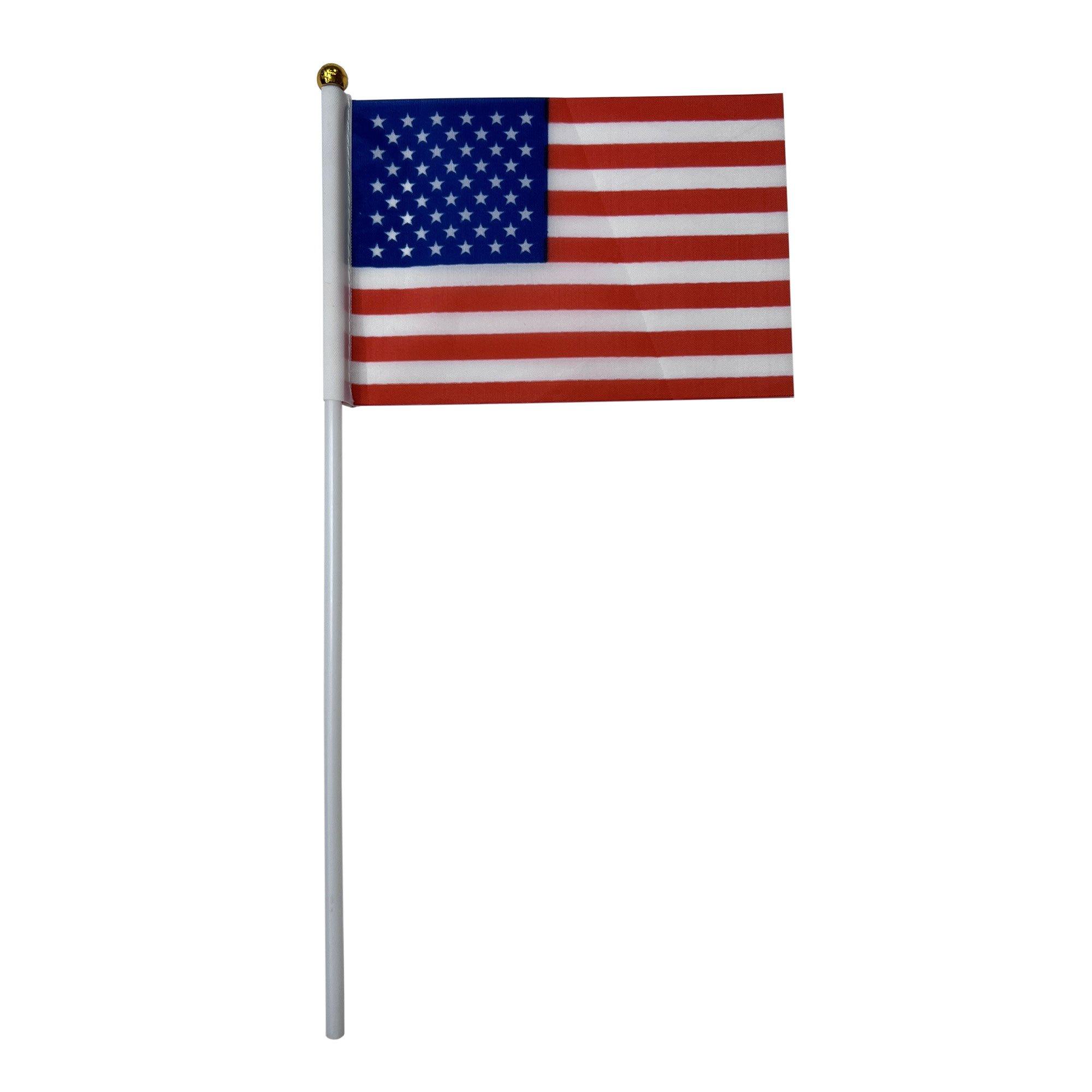 Fabric American Flag on a Stick