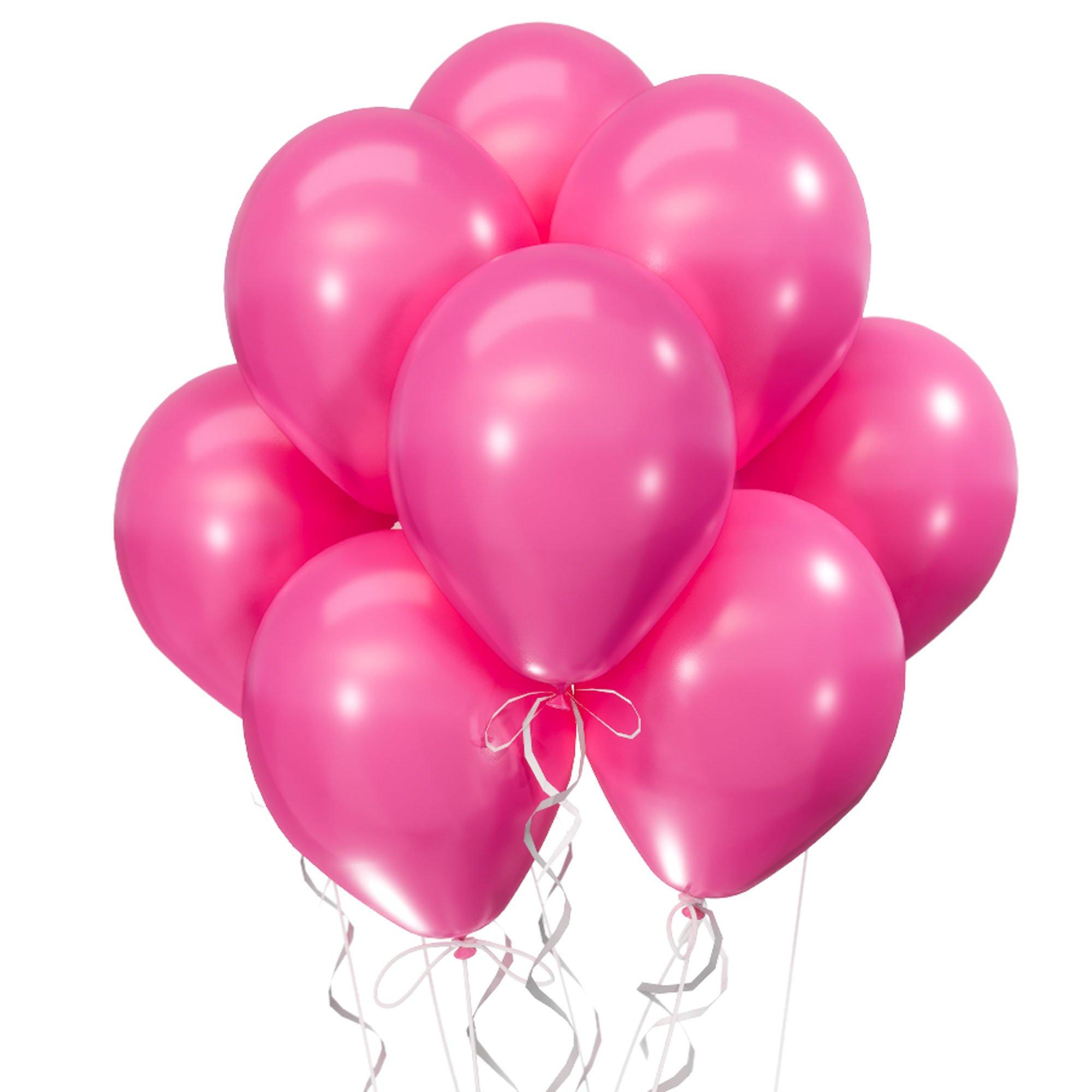 25ct, 12in, Bubble Gum Pink Premium Latex Balloons - Luxaire™