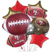 San Francisco 49ers Foil Balloon Bouquet