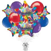 Balloon Bash Birthday Foil Balloon Bouquet