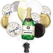 Bubbly Wine Congrats Foil Balloon Bouquet
