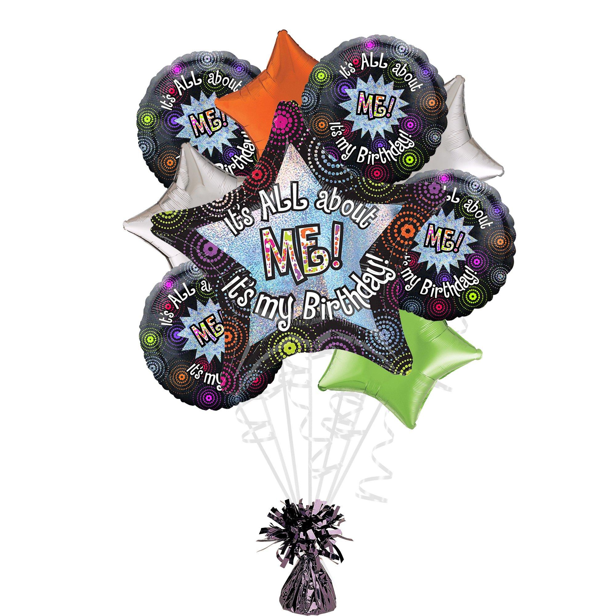 All About Me Birthday Foil Balloon Bouquet